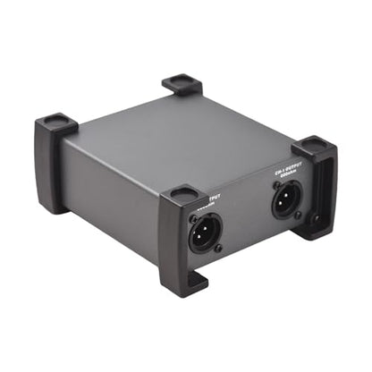 HUIOP 2 Channels Passive DI-Box Unit Hum Eliminator 1/4'' Instrument Direct Box to XLR Professional Impedance Transform Audio Isolator DI Direct Box for Touring and Live Performances