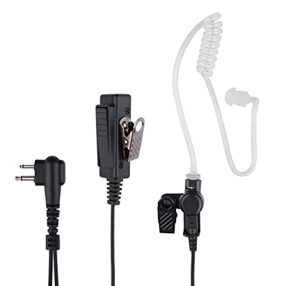 Motorola CP200 CP200D Earpiece, Compatible with Motorola BPR40 CP100D CP185 RDM2070D Two Way Radio Headset Walkie Walkie Surveillance Kit Police Headphones - color: 1 pack