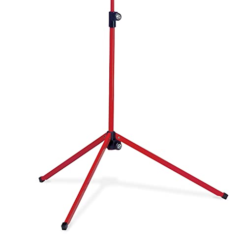 K&M Konig & Meyer 10010.000.59 Colorful Music Stand | Large Deep Desk | Sturdy Base | Adjustable 3pc Telescopic Design | Folding Compact | Pro Grade for Musicians | German Made | Red - color: Red