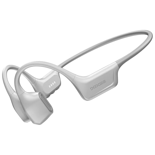 Bone Air Swim Bone Conduction Headphones Open Ear Wireless Waterproof Headphones 64GB IP68 Dual Conduction Headphones 8H Playtime Open Ear Sports Headphones for Cycling Swiming - LGray - color: LGray