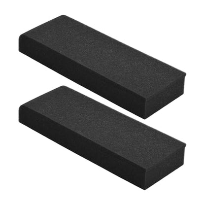 LiebeWH Acoustic Isolation Foam Shockproof High Density Speaker Pads, Black Sloped Monitor Pads for Stable Sound Output, 27x10cm for Home and Professional Studios (27 X 10cm) - size: 27 X 10cm