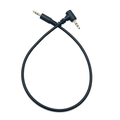 Seadream 2.5mm Audio Cable Short 2Pack 30cm 2.5mm Angled Male to Male Subminiature Stereo Headset Headphone Jack Gold Plated Connector Wire Cord Plug Cable (Angled to Straight) - style: Angled to Straight