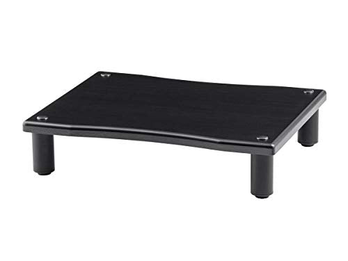 Monolith Amplifier/Component Stand XL - Open Air Design, Scratch-Resistant, Hold up to 200Lbs., Perfect Way to Organize AV Components, Black