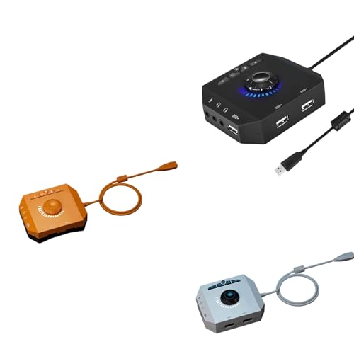 USB External Sound Card Plugs and Play Adapter Not Driver Required for Desktop PC Laptop USB Card - color: Or