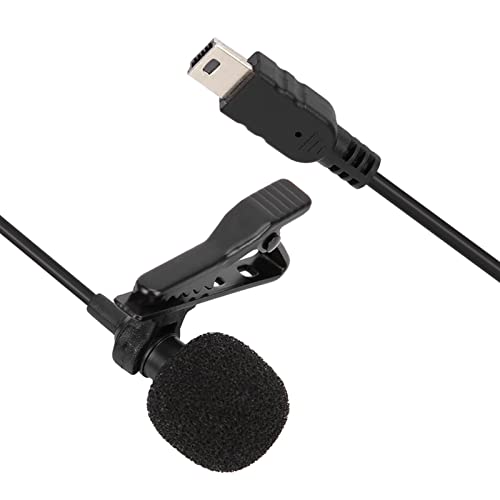 Mini USB Stereo External Microphone for 3, 3+,4, High Sensitivity, Plug and Play, Collar Clip, Excellent Directional Stereo Output