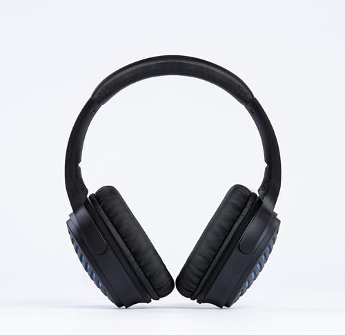 Headphones Wired, Over-Ear Headphones Foldable Corded Stereo 3.5mm B/Blue | Suitable for adults, stylish appearance