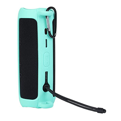 Case for JBL flip 6,JOYSOG Silicone Carrying Case Protect Pouch Sleeve Protector Cover Travel Bag with Shoulder Strap for JBL FLIP 6 Bluetooth Speaker (Green) - color: Green