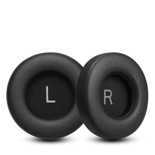 Replacement Ear Pads for AKG Audio K52 K72 K92 M220 K240 K241 K242 K271 K272 K340 K550 K551 K553 MKII MK2 Headphones, Protein Leather Earpads Cushions with Memory Foam, 1 Pair-Black - color: Black-Letter