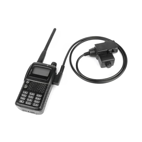 U94 2-Pin PTT Tactical Adapter for Kenwood/BaoFeng UV-5R Radios | 7.1mm TP-120 Military Connector