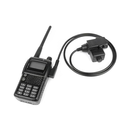 U94 2-Pin PTT Tactical Adapter for Kenwood/BaoFeng UV-5R Radios | 7.1mm TP-120 Military Connector