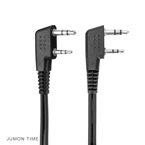 Kenwood Earpiece Surveillance Kit Compatible with Baofeng UV-5R BTECH Retc15/Retevis RT21 RT22 Arcshell AR-5 Walkie Talkie Radio with Big PTT Mic Tansparent Acoustic Tube Headset