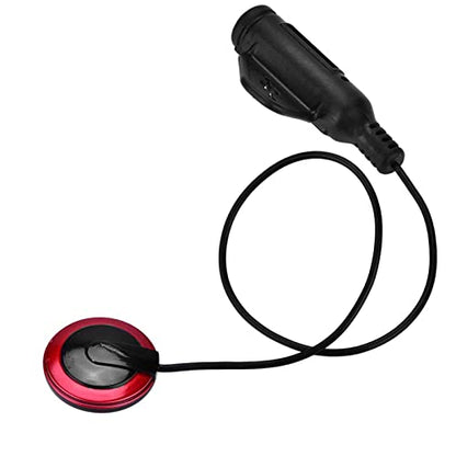 Drfeify Piezo Contact Microphone Pickup, Noise Cancelling Instrument Pickup for Guitar Violin Ukulele Cello, Easy Install No Drill, with 6.35mm Jack for Amp Recording Equipment