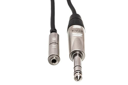 Hosa HXMS-010 Pro Headphone Adaptor Cable, REAN 3.5 Millimeters TRS to 1/4 Inches TRS, 10 Feet