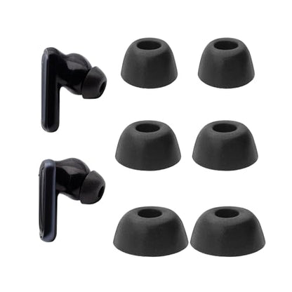 Klowcok Replacement Foam Ear Tips for Soundcore P40i / Liberty 4 NC Earbuds | Memory Foam Tips, 3 Pairs, S/M/L, Black