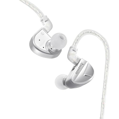 CVJ-Assassin IEM Wired Gaming Earbud,in Ear Monitor Headphone with Boom Mic - color: CVJ-Assassin-Sliver