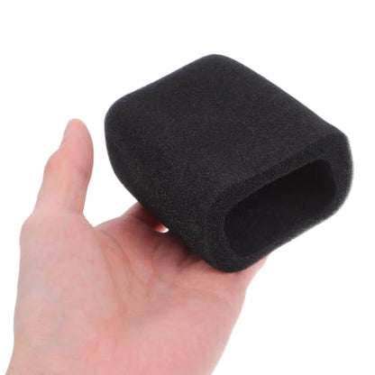 2pcs Black Square Microphone Foam Cover 10mm Thick Windshield