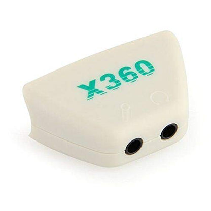 Headset Converter Adapter for Microsoft Xbox 360 (White) - color: White