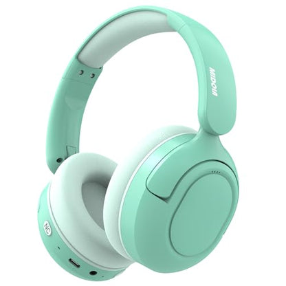 MIDOLA Kids Bluetooth Headphones Wireless,ANC,68H,Safe Volume Limit 85/94dB | Adjustable Headband Foldable Over-Ear for Toddler Girls Boys Tablet/iPad,HD Stereo,Built-in Mic,Green - color: Mint Green