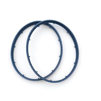 Plastic Gasket for QC25 Headphone Replacement Gaskets Circle Seal Frame, Repair Spare Parts (2pcs Black) - color: 2pcs Black