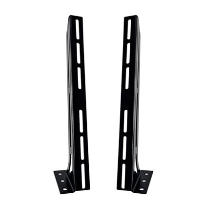Steel Floor & Wall Mount Amplifier Rack Laser-Cut Audio Equipment Rack for Car Audio Sound System Coated with Black Powder