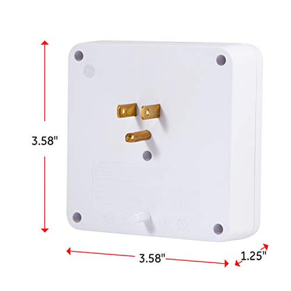 GE Surge Protector Outlet Extender, 6 Outlet Multi Plug Wall Power Splitter - style: 6 Outlet Standard