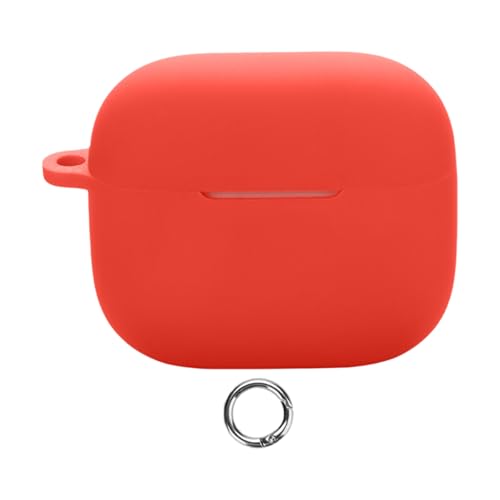 Ultra Thin Silicone Cover Shell Earphone Case Comfortable Touch for Scratch Protector Soft Touch - color: red