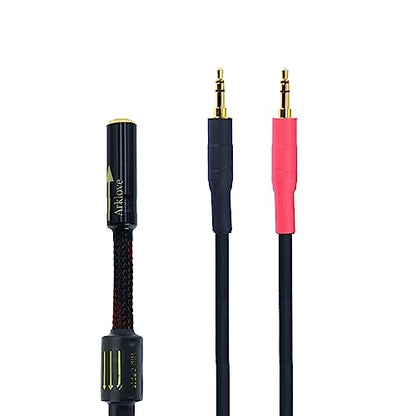 Arklove 18ft Shielded 1/8" aux Input 3.5mm Female to 2X 3.5 Output Splitter Stereo Video Audio Cable Out 3.5 Male to Two 3.5 Male in Dual Speaker Cord 24k Gold Plated - size: 18ft, style: 3.5mm to dual 3.5(L+R)