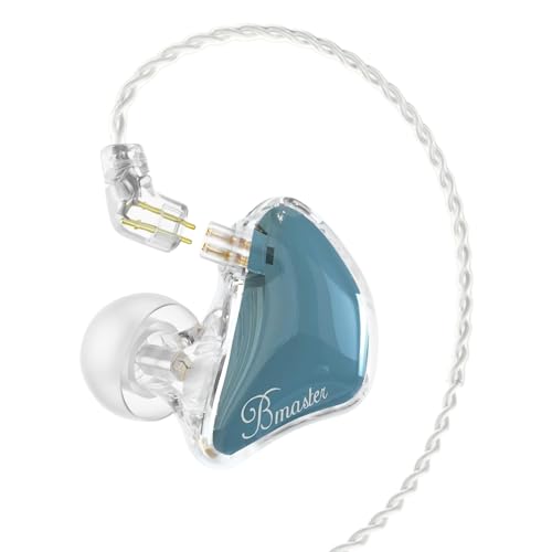 BASN Bmaster 2Pin Triple Drivers in Ear Monitor Headphones (Blue) - color: Clear Blue