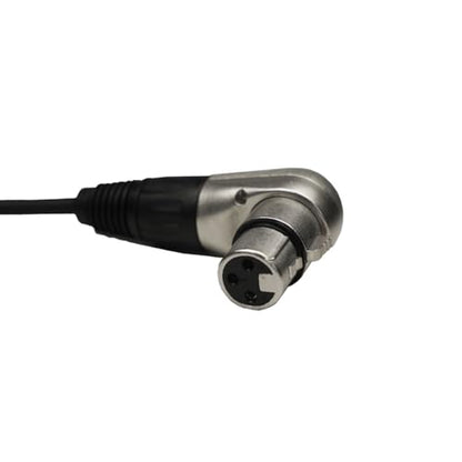 XLR Cable, 1.3 FT Male to Female - Balanced Double Right Angle XLR Plug Jack for Audio Interface, Mixer, Speaker, PA, Camera
