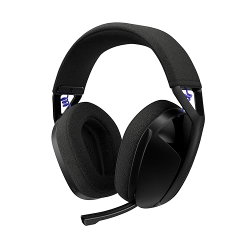 Logitech G321 Lightspeed Wireless Gaming Headset - Black | Dynamic Comfort and fit, 16 kHz Boom mic, 20+ hrs Battery, for PC - color: Black