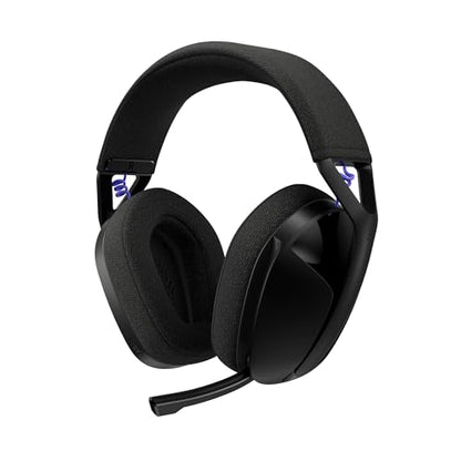 Logitech G321 Lightspeed Wireless Gaming Headset - Black | Dynamic Comfort and fit, 16 kHz Boom mic, 20+ hrs Battery, for PC - color: Black