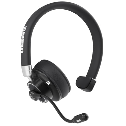 BT4500 Trucker Bluetooth Headset, Noise Cancelling Microphone | Bluetooth 5.0 Wireless Headset, Adjustable Headband Multi Device Pairing, 30 Hour Talk Time for Drivers, Work - color: BT4500