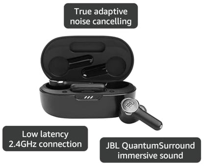 JBL Quantum TWS True Wireless Noise Cancelling Gaming Earbuds - Black (Renewed)