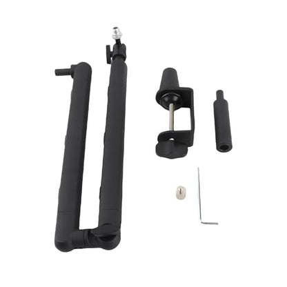 Microphone Boom Arm Low Profile Adjustable Stick Microphone Arm Stand with Desk Mount Clamp Screw Adapter Cable Management Metal Mic Boom Arm for Podcast Streaming Gaming Studio