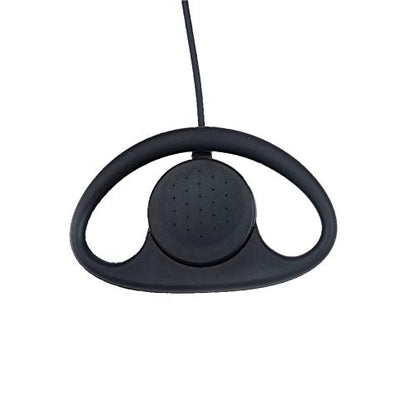 CLS1410 CLS1110 Earpiece Compatible with Motorola Radio CP200 GP300 GP2000 Walkie Talkie with PTT Mic 2 Pin Headset Single-Wire Surveillance Kit (D-Shaped, 2 PCS) - style: D-Shaped*2