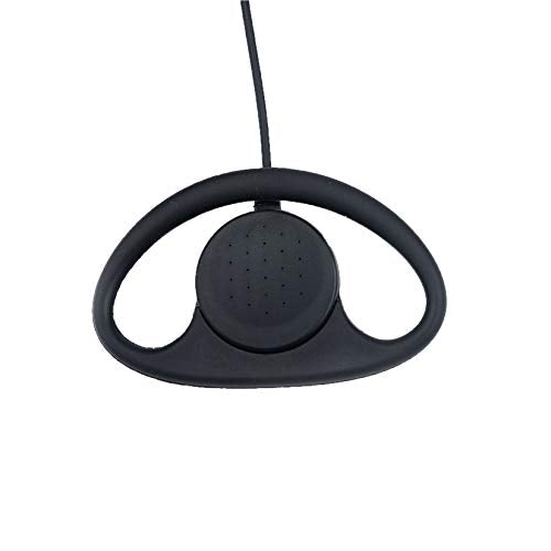 CLS1410 CLS1110 Earpiece Compatible with Motorola Radio CP200 GP300 GP2000 Walkie Talkie with PTT Mic 2 Pin Headset Single-Wire Surveillance Kit (D-Shaped, 2 PCS) - style: D-Shaped*2