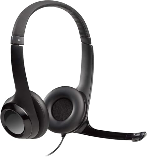 Logitech USB Headset Bundle | For Calls, Meetings & Communication | Includes Microphone + Microfiber Cloth