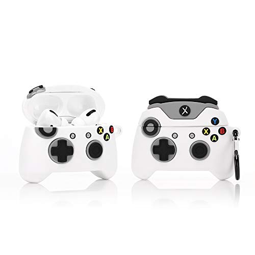 (2Pack+Cleaner Pen) XMBYGY Case for Apple AirPods Pro 2nd/1st Generation Wireless Earbuds with Cleaning Pen Kit, Silicone Cute Charging Case Shockproof Protective Cover for AirPods Pro 1/2 (GPDBK+WT) - color: GPDBK+WT