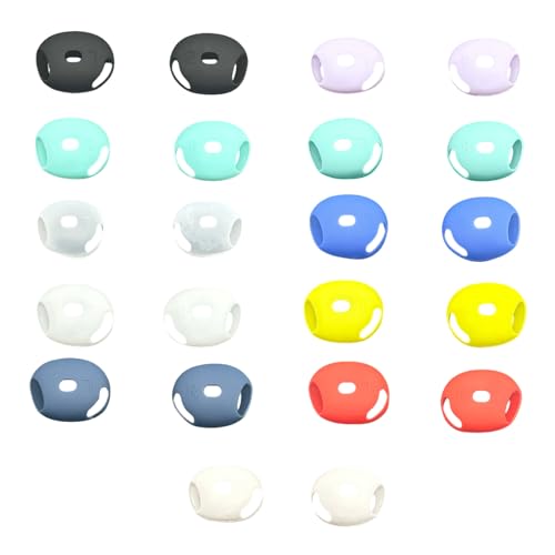 Protective Cover Ear Tips Case for Dedicated Earbuds Soft Silicone Sleeve Perfectly Fit Scratch Resistance Shock - color: Black