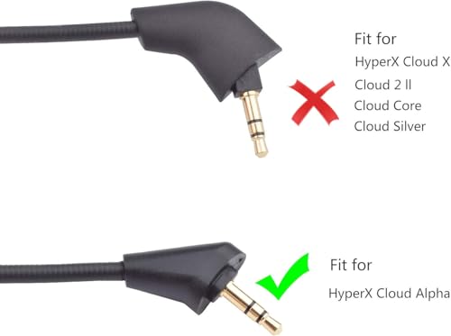 Alitutumao Replacement Cloud Alpha Game Mic 3.5mm Detachable Microphone Boom Compatible with Cloud Alpha Gaming Headset