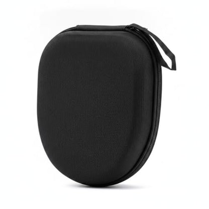 Multipurpose Hard Shell Case for Over-Ear Headphones, Rigid EVA Travel Protection Pouch with Zipper, Black