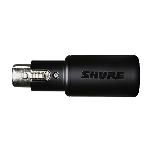 Shure MVX2U XLR-to-USB Audio Interface with Headphone Jack | XLR-to-USB interface with 60dB preamp, zero-latency monitoring, 48V phantom power and 1m USB-C cable