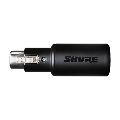 Shure MVX2U XLR-to-USB Audio Interface with Headphone Jack | XLR-to-USB interface with 60dB preamp, zero-latency monitoring, 48V phantom power and 1m USB-C cable
