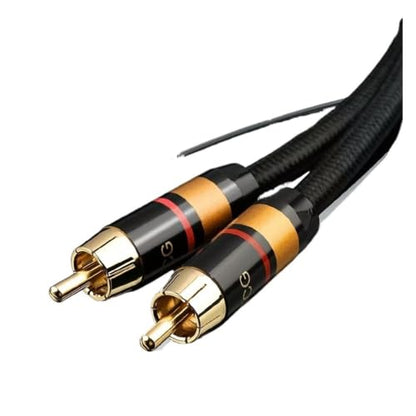 Digital Audio Coaxial Cable 75Ω Hi-End Stereo Audio RCA to RCA Male SPDIF Coaxial Cable for DVD Projector TV Speaker(A) - size: A