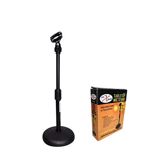 ProX Mic Stand, Desktop Round Base