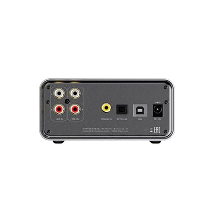 FiiO K7 Full Balanced HiFi DAC Headphone Amplifier AK4493S*2, XMOS XU208 PCM384kHz DSD256,USB/Optical/Coaxial/RCA Inputs, 6.35mm/4.4mm Output (Titanium) - color: Titanium