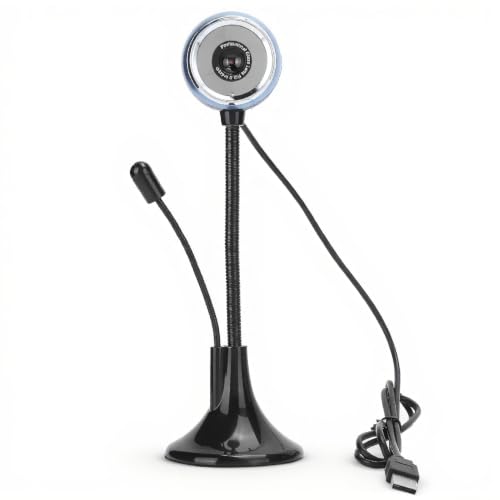 Mini Web Camara with Microphone, 360 Degree Rotated USB 480P HD Webcam for Desktop PC Laptop Video Calling Recording Conferencing, for Skype Zoom Meeting