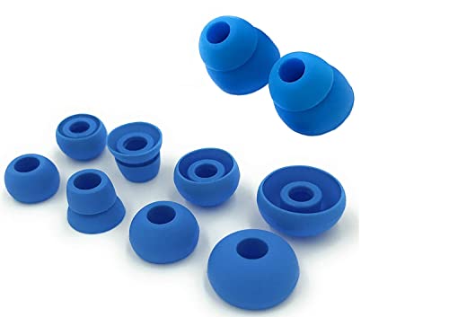 Blue Replacement Earbud Tips for Beats Powerbeats3 Wireless in Ear Headphones - Small, Medium, Large, and DoubleFlange (Flash Blue) - color: Flash Blue