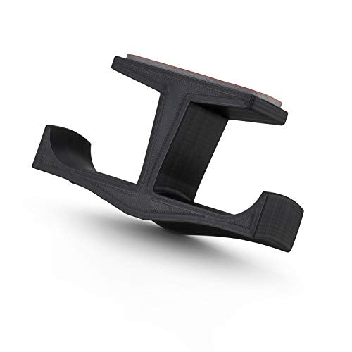 Brainwavz BigT Dual Headphone Stand, Under Desk Hanger for Headphones, Gaming Headsets, Mobiles Accessories, Stick On, No Screws, Black (Big T) - style: Big T