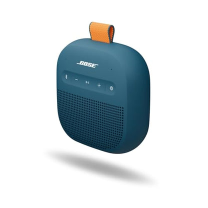 Bose SoundLink Micro Portable Bluetooth Speaker (2nd Gen), Wireless Outdoor Speaker, Up to 12 Hours Battery Life, Waterproof and Dustproof, Twilight Blue - Limited Edition Color | Bluetooth 5.4 speaker with IP67 rating and 12-hour battery for travel, hiki